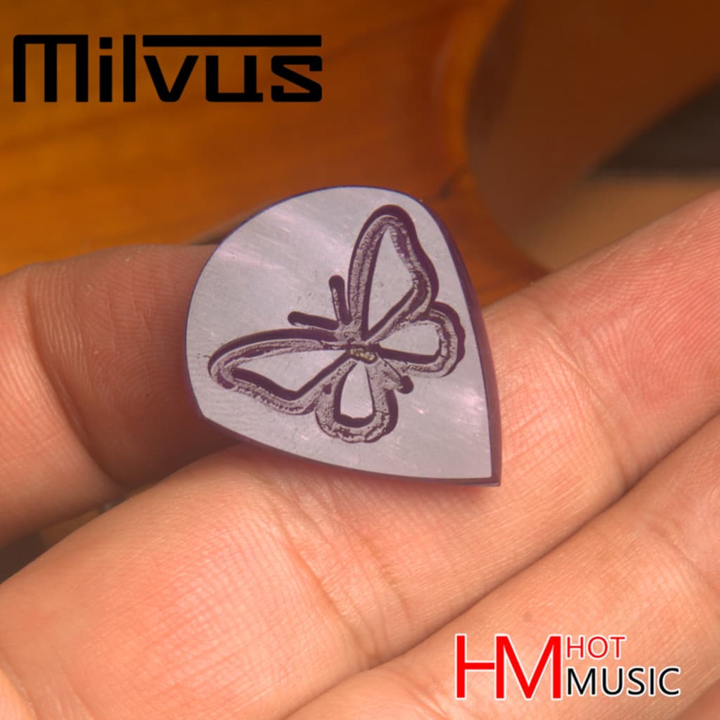Milvus palhetas para guitarra elétrica, jogo rápido, jazz, borboleta, edição limitada, jazz, bigjazz, palhetas polidas à