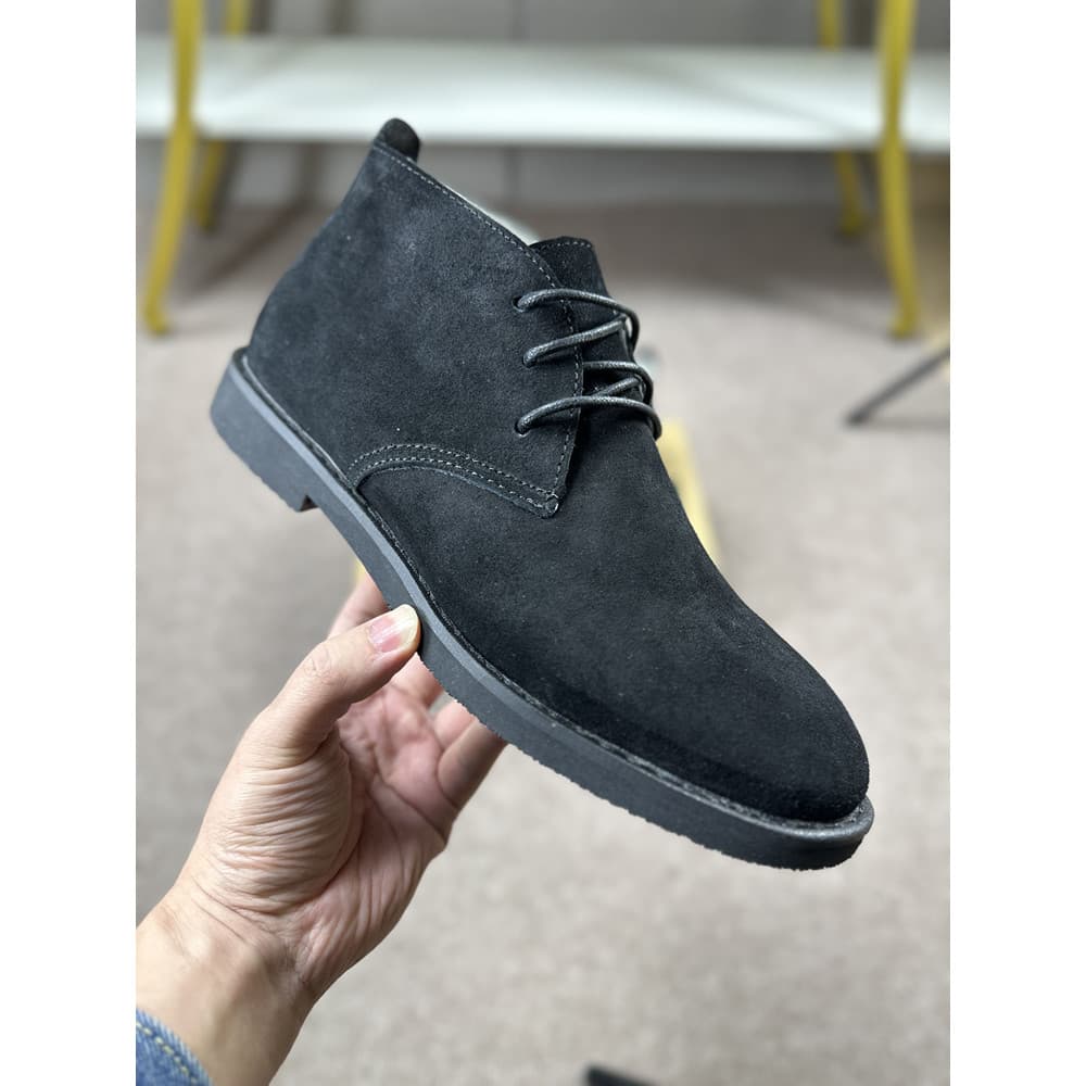 Martin botas masculinas verão botas curtas de couro botas masculinas sapatos de cano médio Retro botas de deserto estilo
