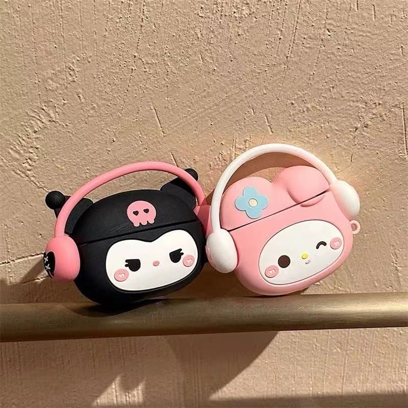 2026 novo estilo bonito Kuromi airpods pro2 capa protetora adequada para 3a geração Apple 5 melodia fone de ouvido caso