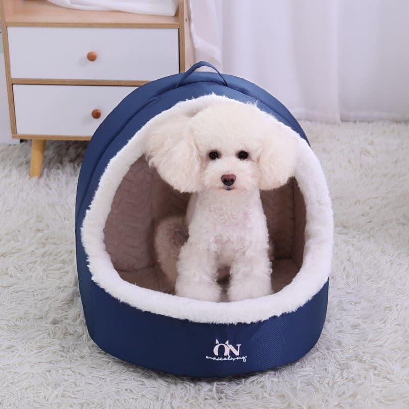 Canil inverno quente pequeno cão Teddy Pomeranian casa de cachorro quatro estações Universal inverno casa de cachorro in