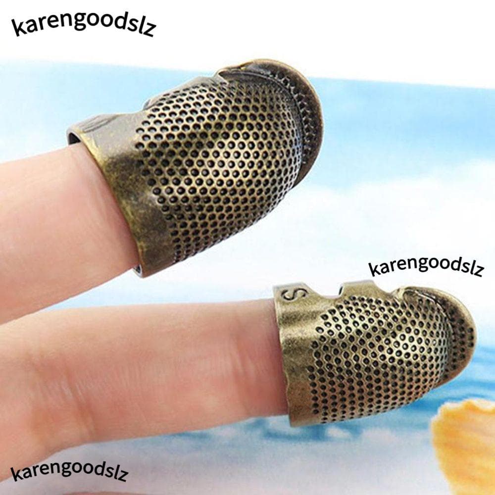 KARENGOODS 1/10pcs Protetor De Dedo Para Trabalho Manual DIY Artesanato Casa Anel Antigo
