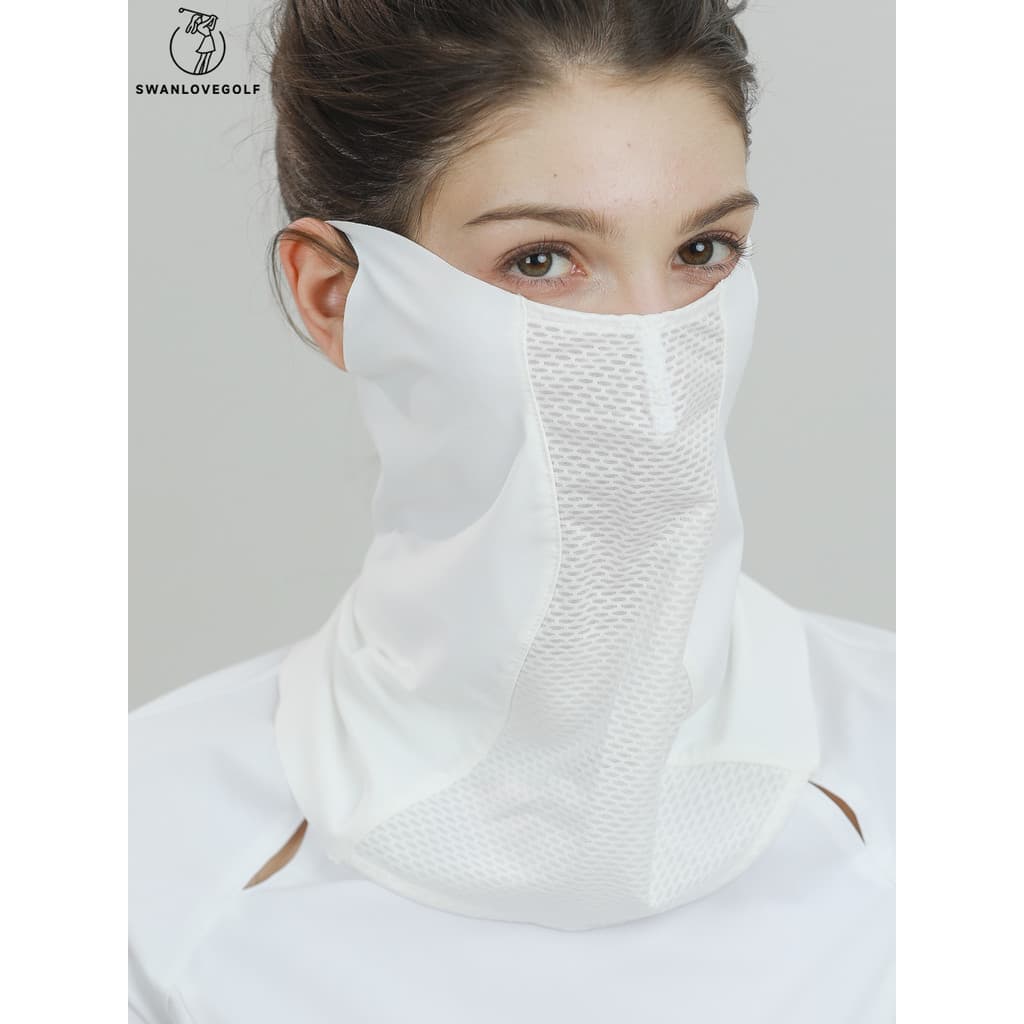 Máscara protetora solar de golfe feminino verão gelo sentido respirável pescoço proteção máscara Anti-ultravioleta ao ar