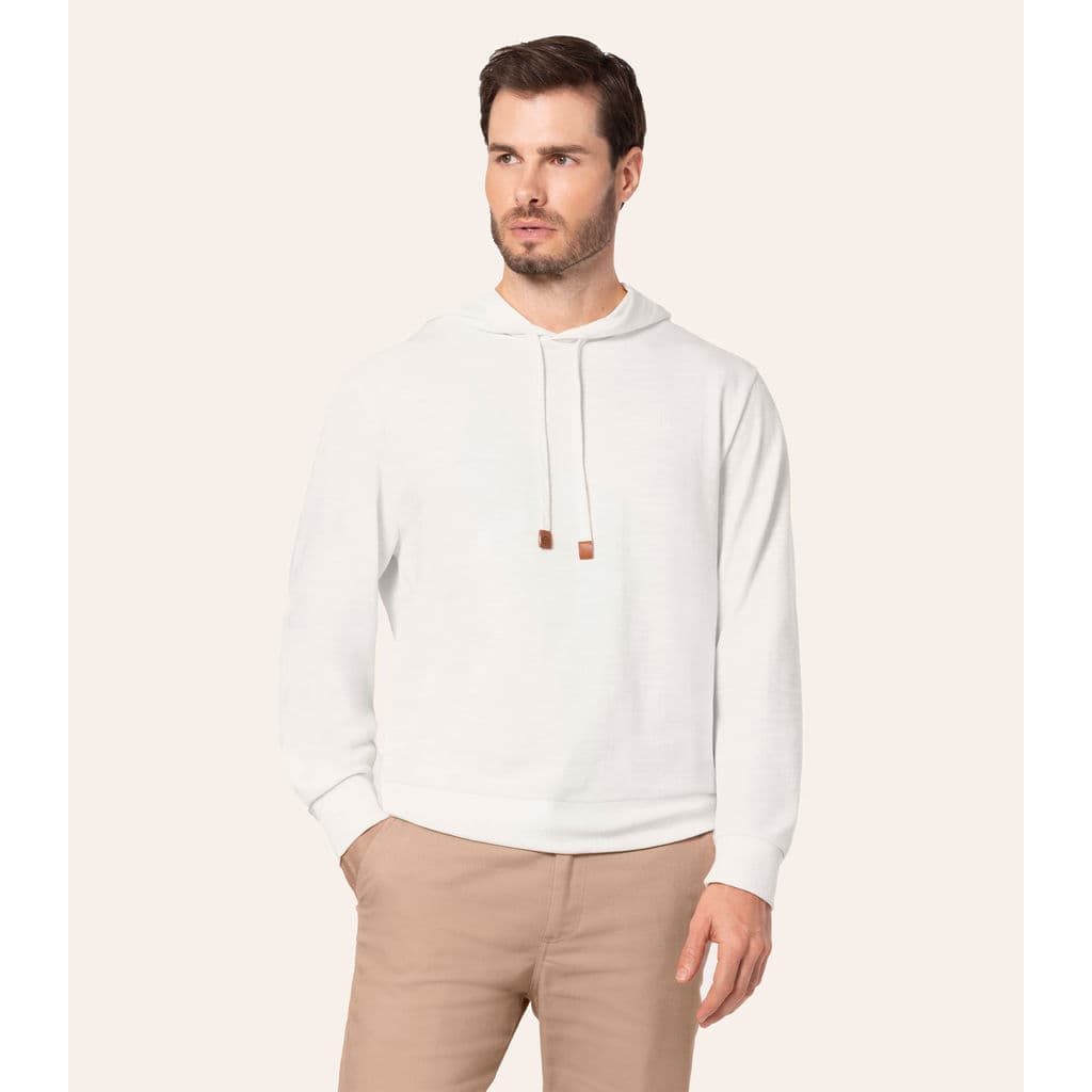 Camiseta Manga Longa Com Capuz Diametro Bege