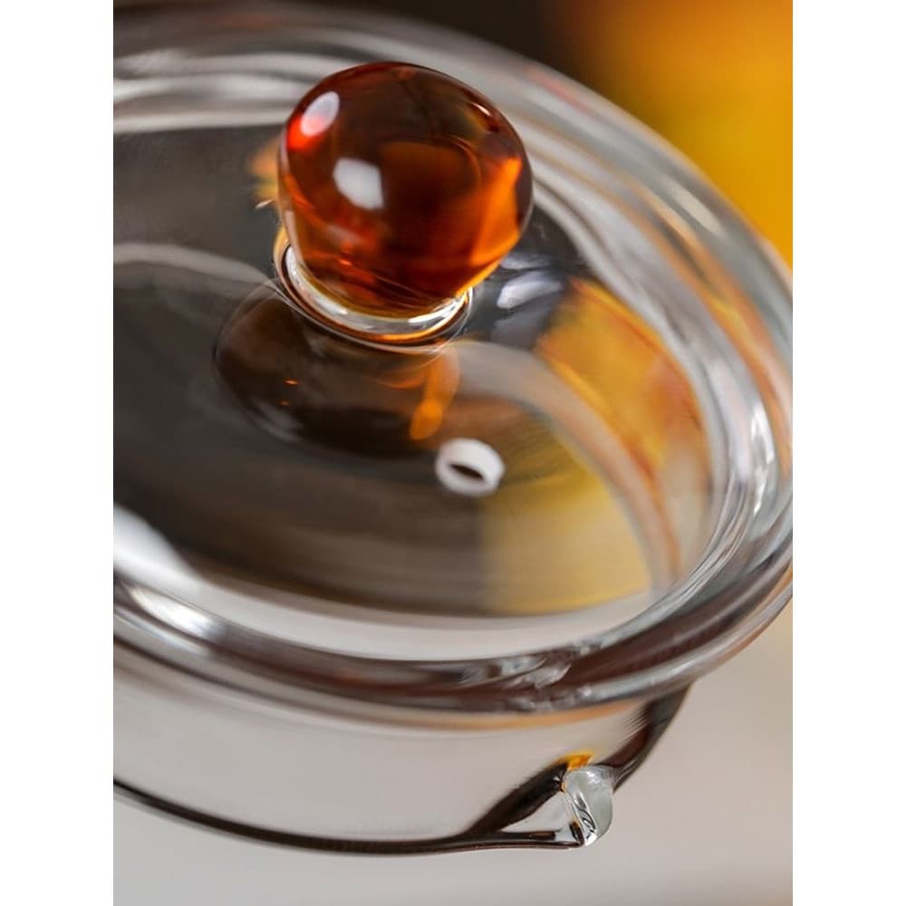 Tampa de vidro autêntica Original 正 arroz Fugui forno saúde chaleira tampa alto borosilicato bule tampa resistente ao ca