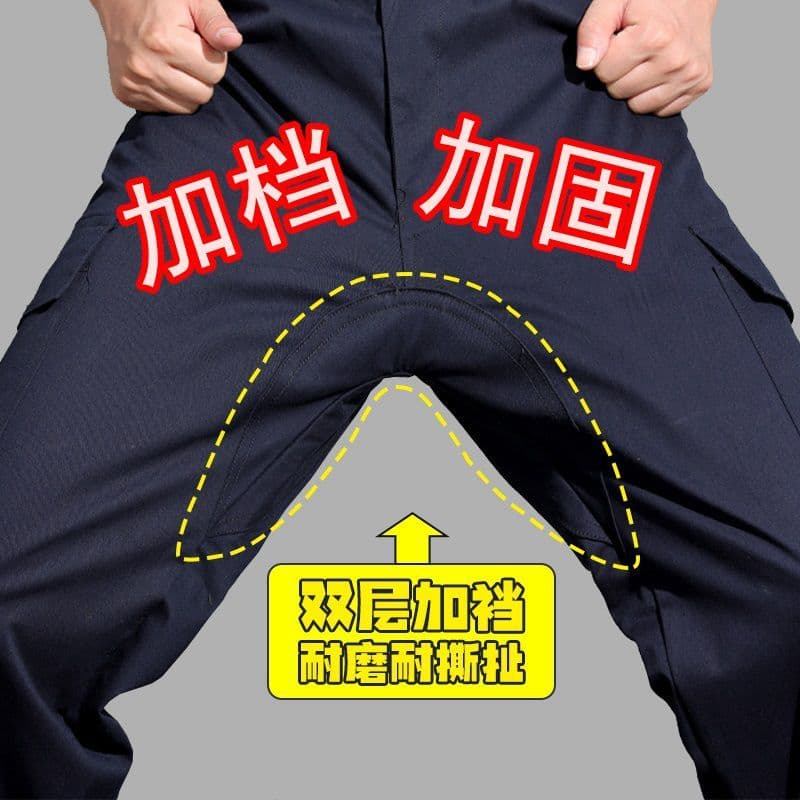 Calças masculinas roupas de trabalho macacão resistente a rasgos Plus-End calças de trabalho reforçadas homens verão sol