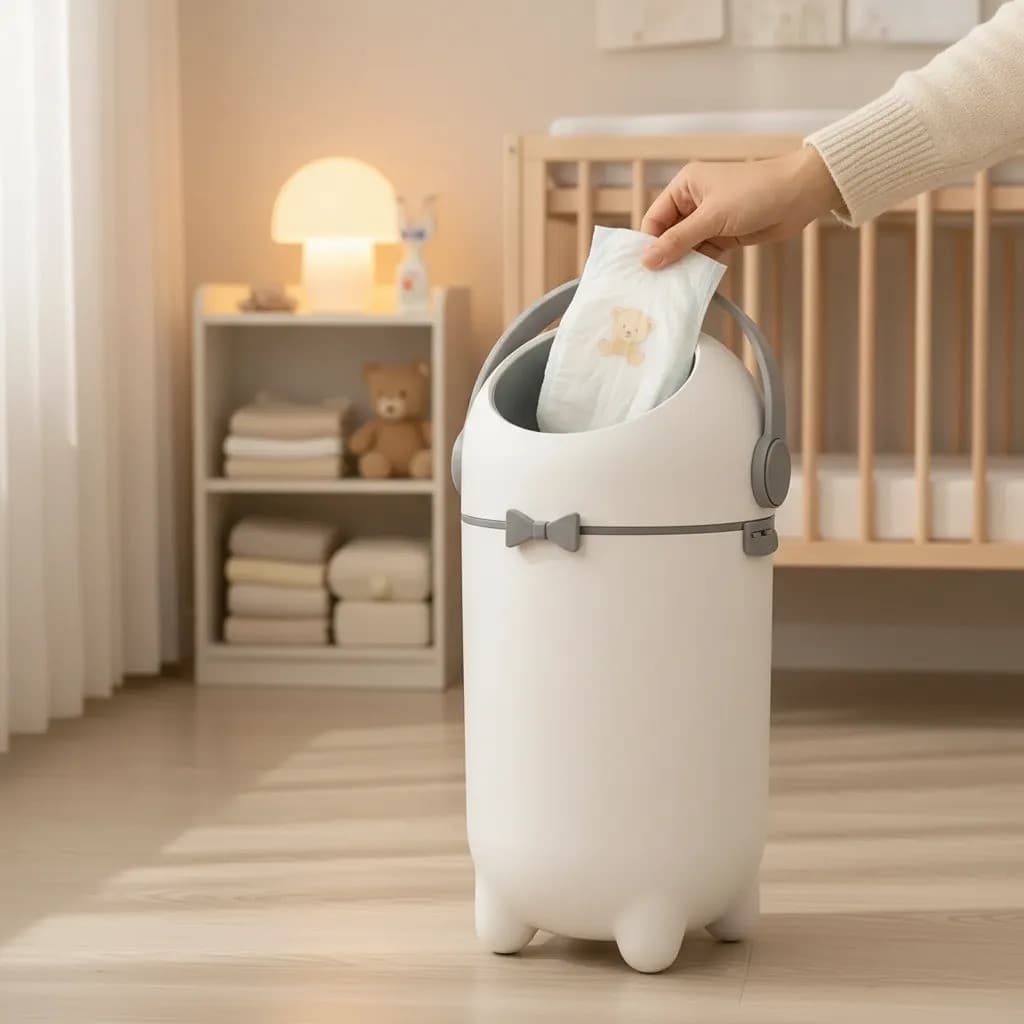 Lixeira Antiodor Lixo Mágico Para Descarte Fraldas Bebê