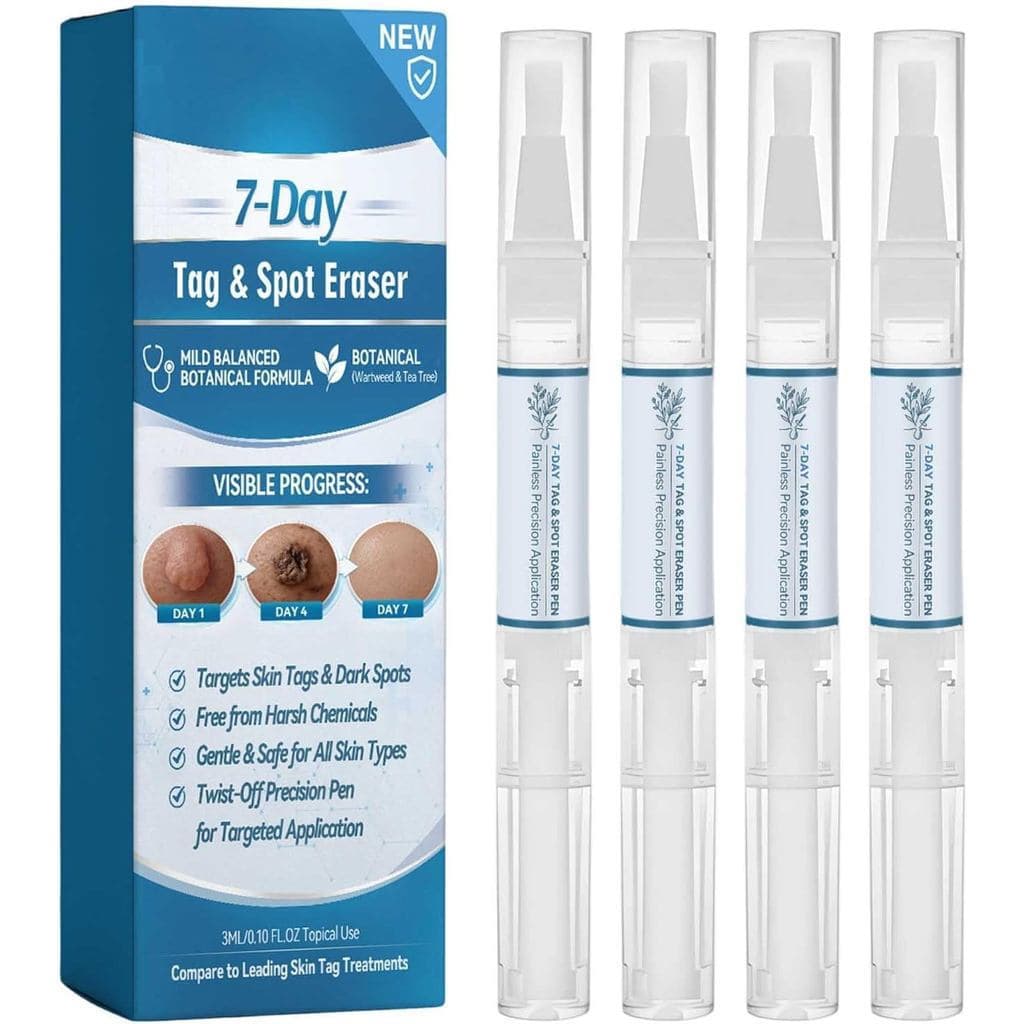 Pacote com 3 canetas de tratamento para acne com fórmula à base de plantas 7-DayTagSpot, adequadas para homens e mulhere