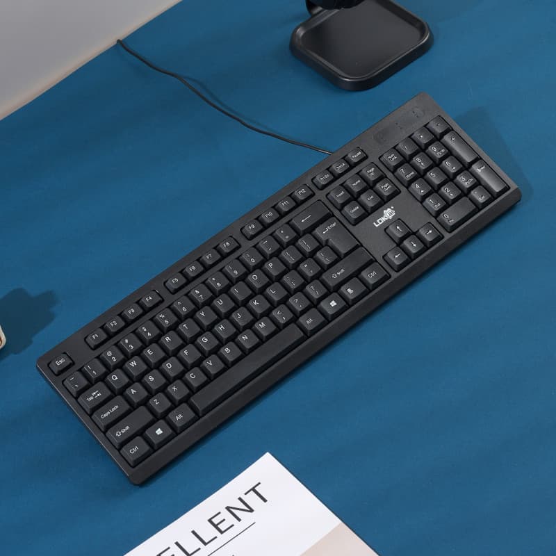 APAYADO LDK K2 Teclado USB De Tamanho Completo 104 Teclas De Computador Com Fio Para Desktop PC Laptop Escritório