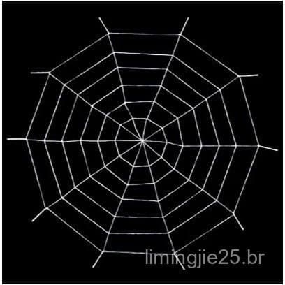 Teia De Aranha Gigante Decoração Halloween Festas (1,50 M e 2,5 M)
