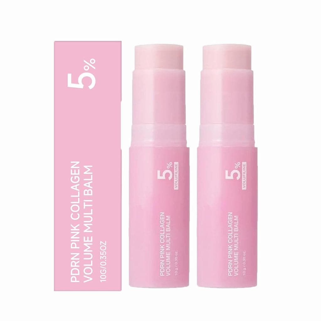 Bálsamo Multiuso Coreano Pink Collagenvolume da Zorevyn, Bastão de Colágeno Anti-Rugas, Bastão de Colágeno Rosa para Olh