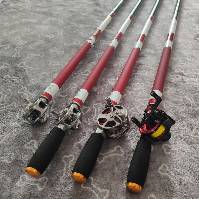 19 ajuste 6.5h Ultra-leve Super duro alto carbono médio através da vara com roda meio através do conjunto de vara de rot