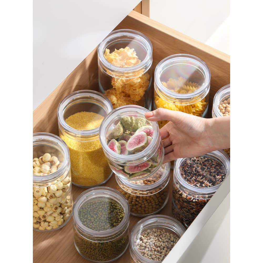 LISSA frasco selado de grãos inteiros, produtos secos domésticos, feijão seco, Sub-engarrafamento, à prova de insetos, à