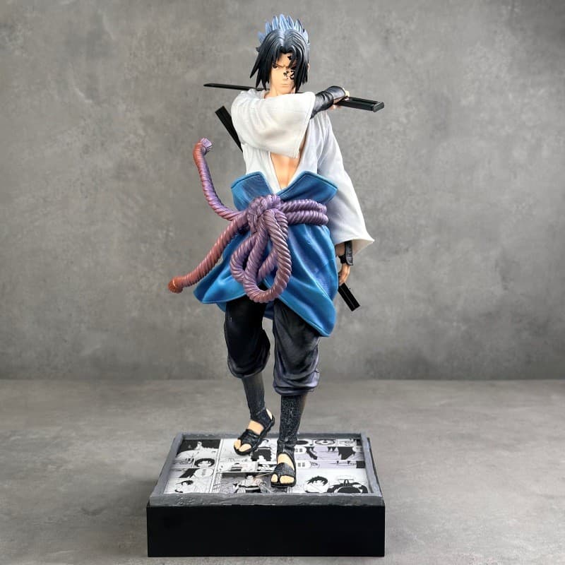 Nirvana Sasuke luminosa Anime figura na moda jogar Desktop periférico presente de aniversário estátua modelo decoração