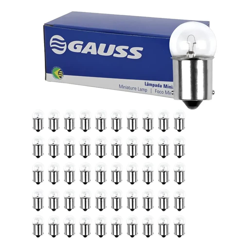 Kit 50x Lâmpadas Gauss Gl0067 - 67 12v 5 Watts