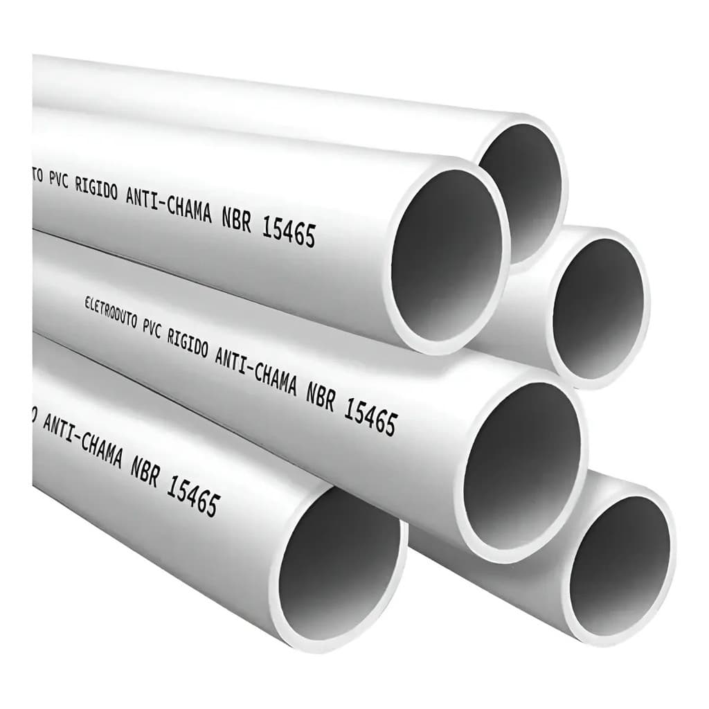 10 Metros Tubo Condulete Eletroduto Liso Pvc 3/4 Branco