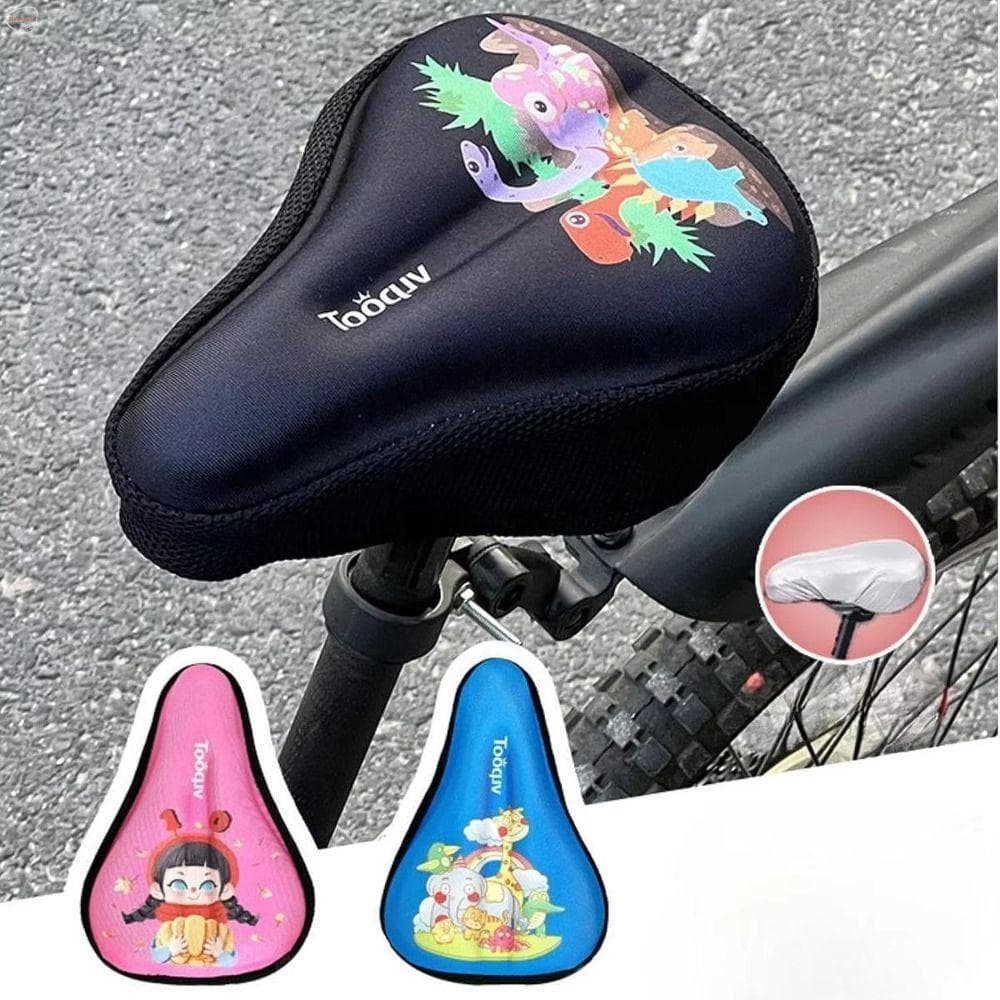 MXBEAUTY Assentos Para Bicicletas Infantis , Almofadas Espessas De Bicicleta De Animais De Desenho Animado , Selas Antid