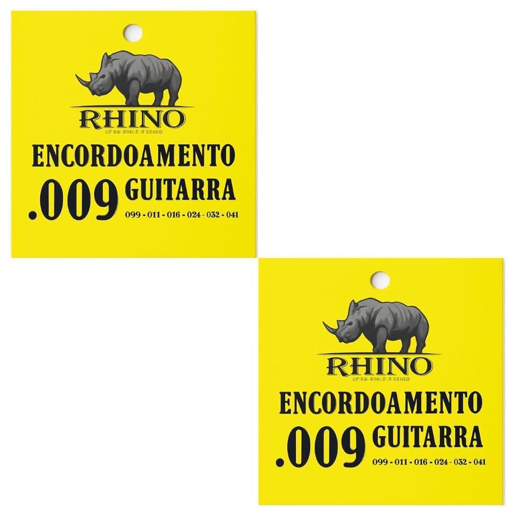 Kit  2 Encordoamento 009 Rhino Tocabilidade Guitarra