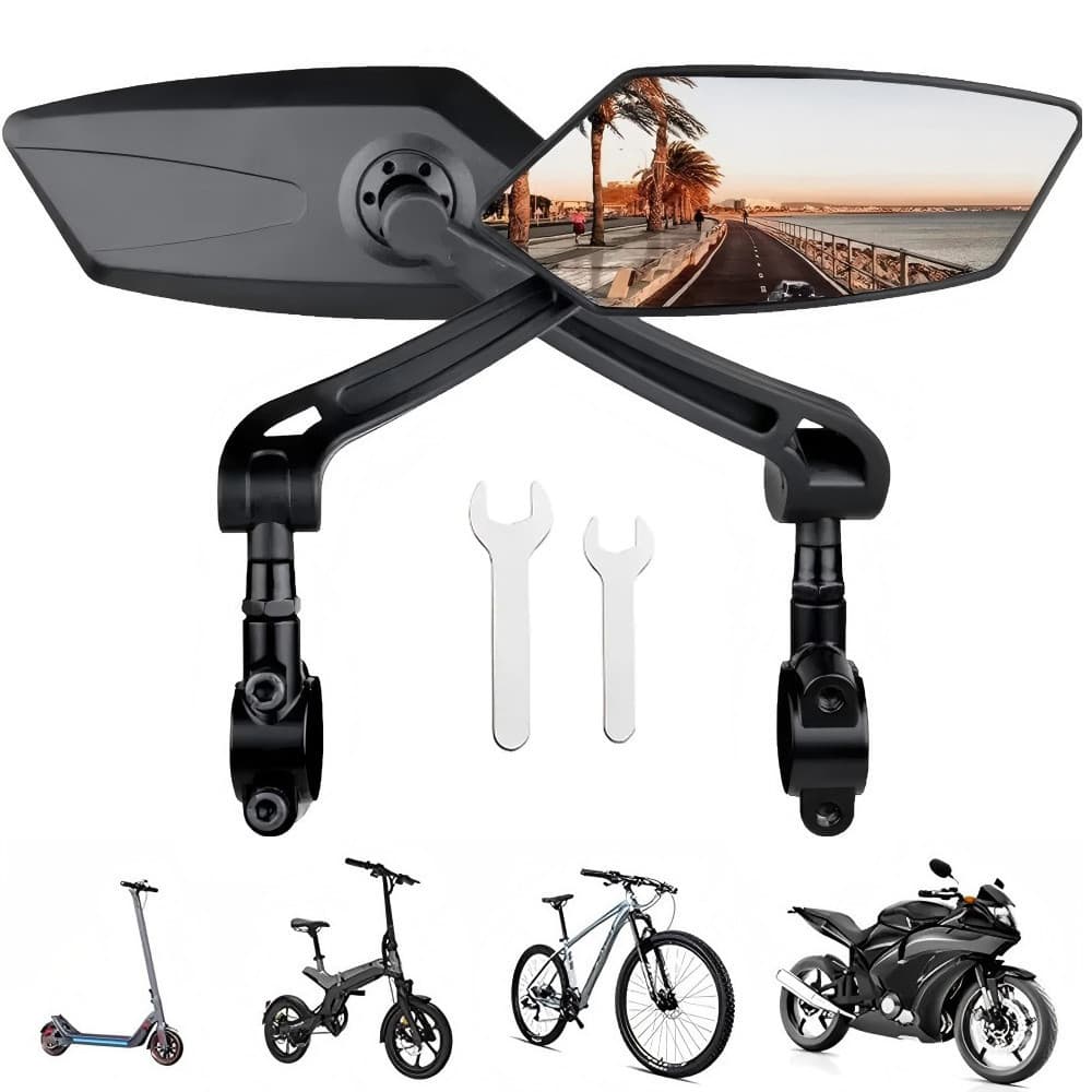 Conjunto De Espelhos Retrovisores Para Motocicletas, Bicicletas Elétricas E Bicicletas De Montanha/estrada