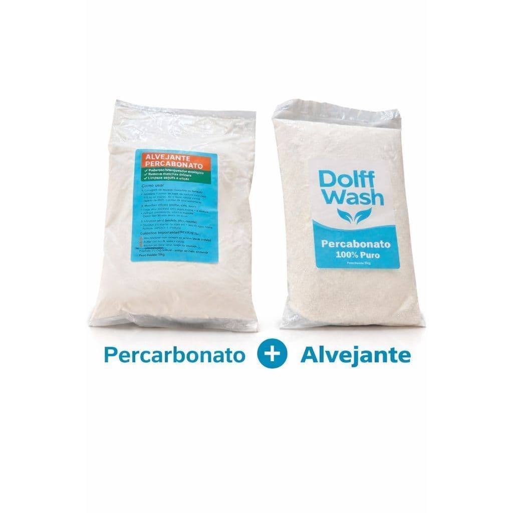 Percabonato 1kg + Alvejante tira-manchas 1kg Puro