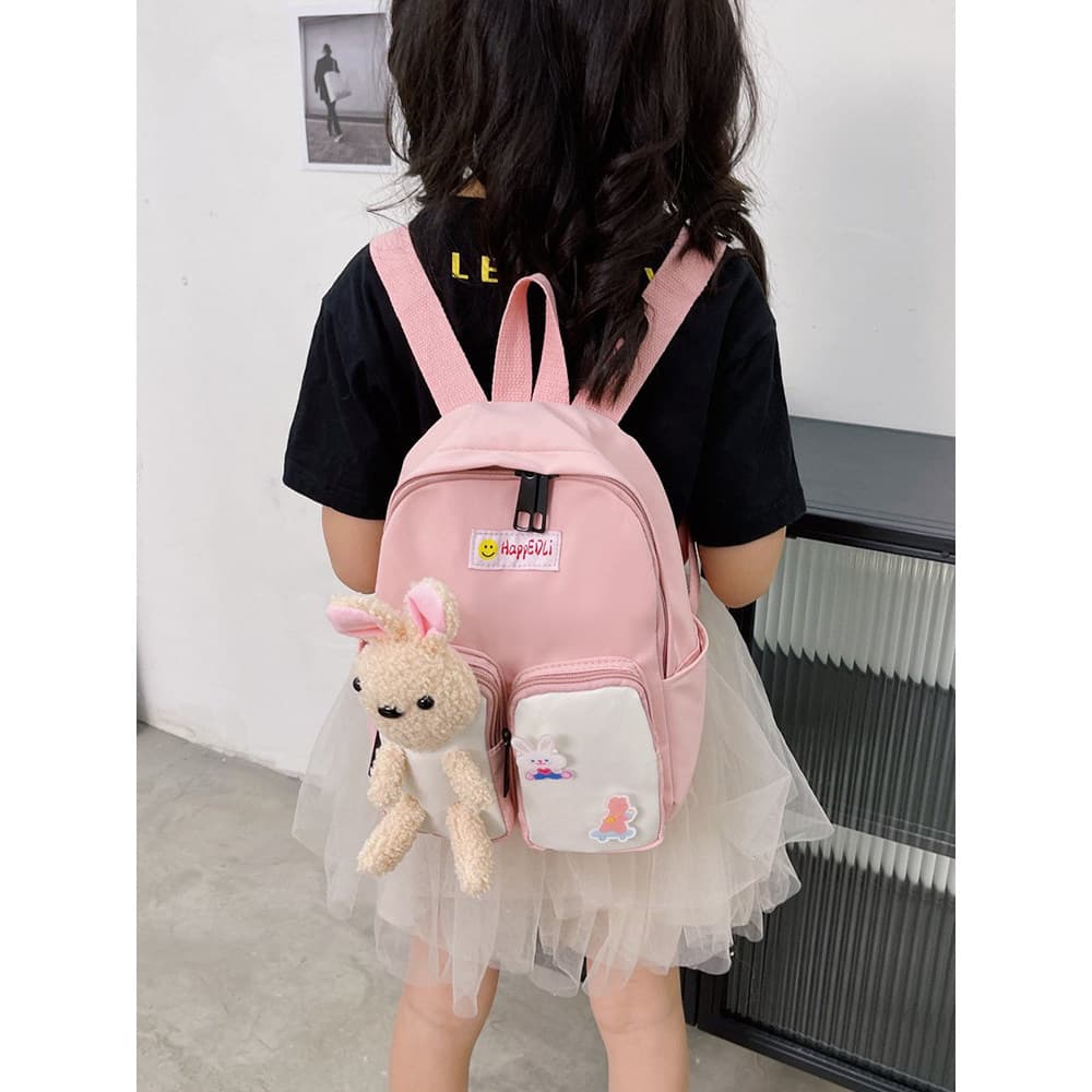 Versão coreana mochila escolar infantil bonito mochila de jardim de infância menina mochila reduzir carga grande pequena