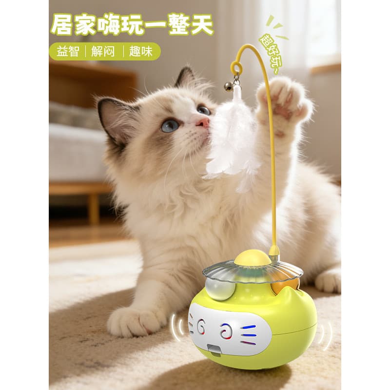 Copo luminoso gato provocando vara gato auto-feliz alívio do tédio brinquedo do gato Catnip bola brinquedo gato platafor