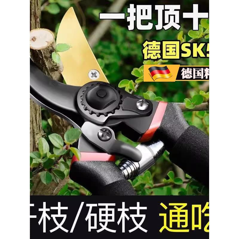 Tesouras de poda alemãs Tesouras de poda de ramos Tesouras especiais de aço SK5 Tesouras de jardim para economia de trab