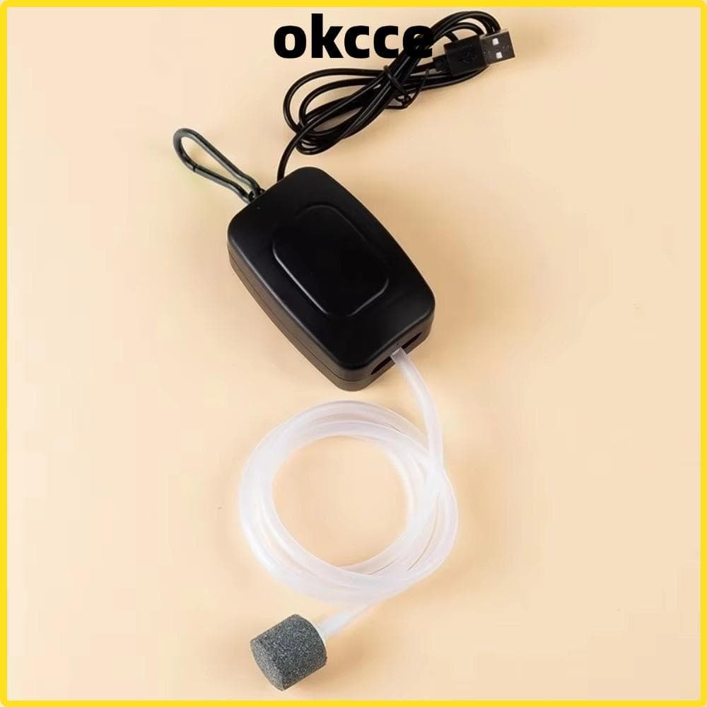 Kit De Bomba De Ar Para Aquário OKCCE , Mini Oxigênio USB , Com Filtro De Silencioso De Pedra