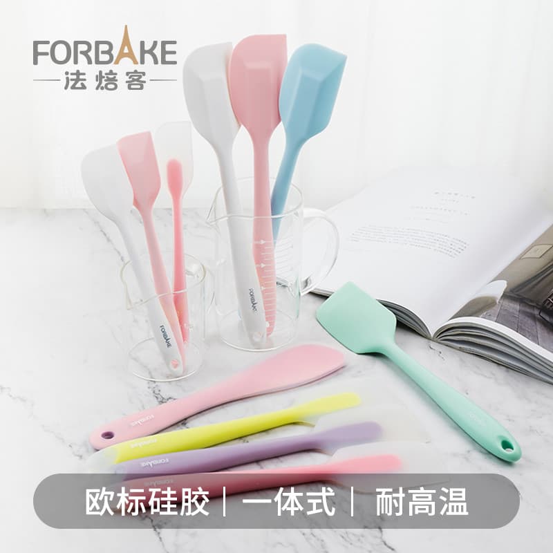 Espátula de Silicone integrada para fazer bolo, espátula de creme, espátula de agitação, ferramentas de cozimento de alt