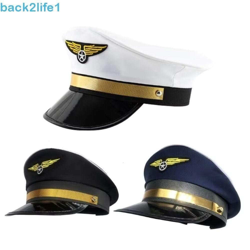 Chapéu Piloto BACK2LIFE1 , Uniformes Masculinos Fantasia Adereço Boné Da Força Aérea , Vestido Extravagante Tema Companh