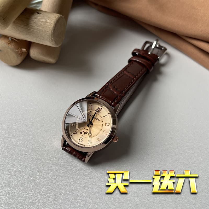relogio feminino pequeno relogio feminino luxo Relógio feminino nicho luz luxo à prova dwaterproof água simples temperam