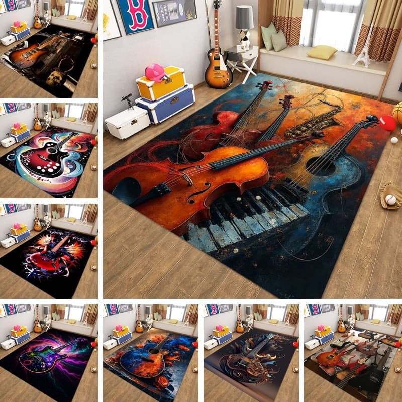 Música Personalizada Guitarra Multi-Função Tapete À Prova De Som Antiderrapante Tambor Almofada Personalizado Presente D