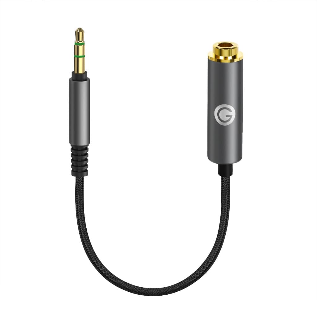 GEEKRIA 3.5 Mm Estéreo Macho Para Cabo Adaptador Fêmea Balanceado De 4.4 , Conversor Hi-Fi Amplificadores De Fone De Ouv