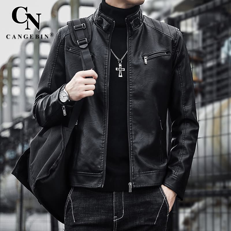 Jaqueta de couro genuíno masculina primavera outono Haining motocicleta 2026 novo estilo marca de couro de cabra High-En