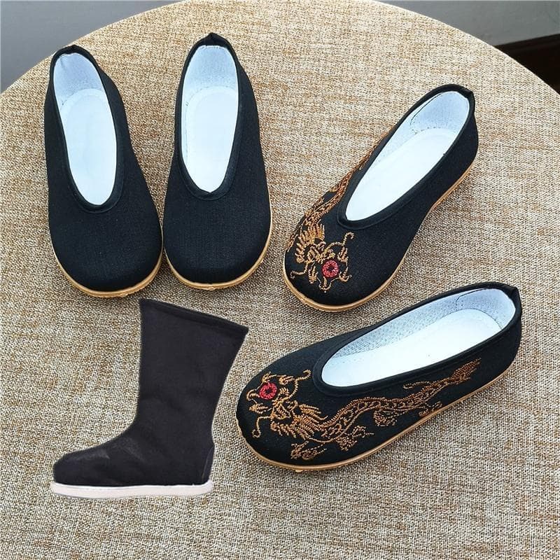 Crianças dia das crianças meninos sapatos de pano chinês estilo étnico estilo chinês sapatos bordados estudantes traje a