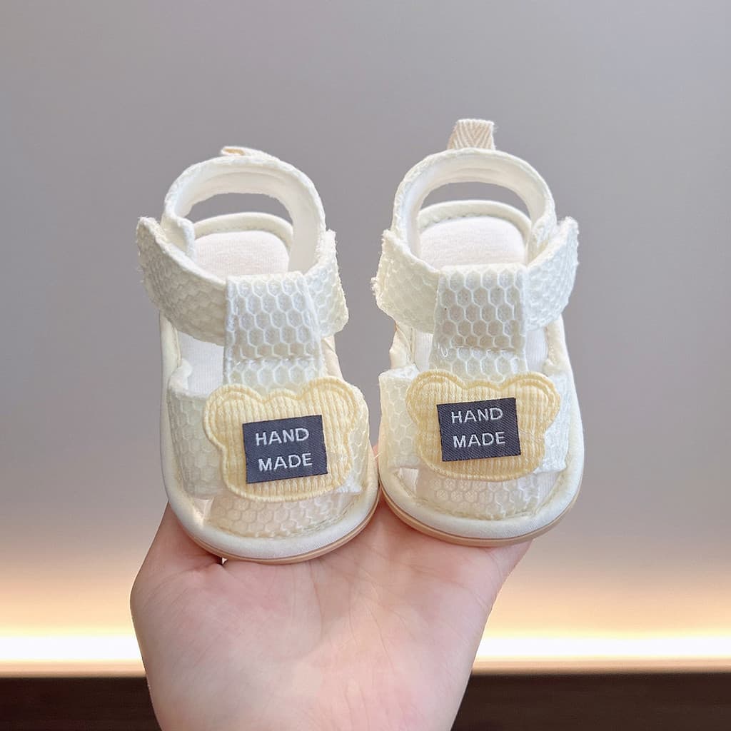 Sapatos de bebê verão sola macia sapatos respiráveis malha 0-1 anos de idade criança sandálias 6 a 12 meses das mulheres