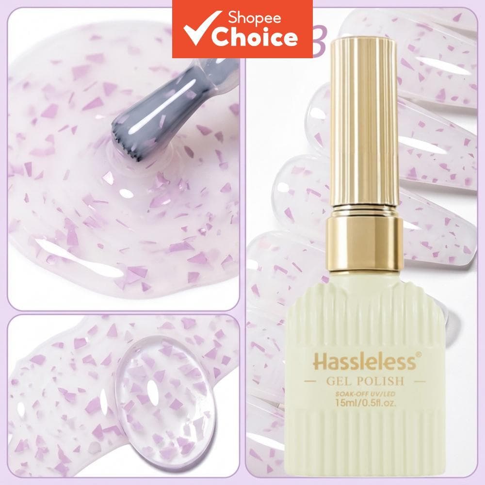 Gel de cor sem complicações com paetês, gel de unha com brilho a laser roxo, gel de unha de alta saturação e brilho
