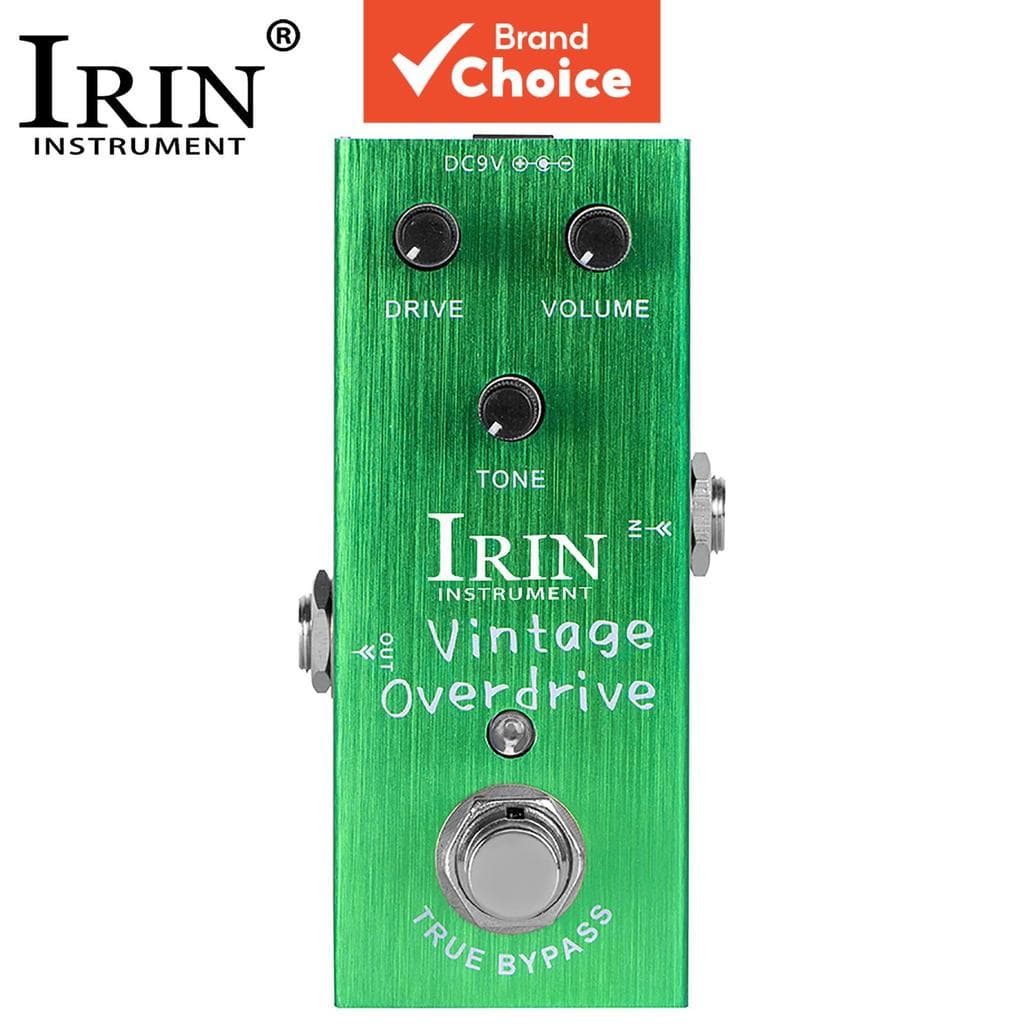 Pedal De Efeitos De Guitarra Overdrive Vintage IRIN AN 01 Com Efeito Clássico True Bypass Para Presente De Performance D