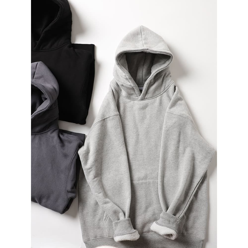 Espessura Pesada!Masculino inverno imitação de lã de cordeiro forro de lã quente engrossado moletom com capuz jaqueta es