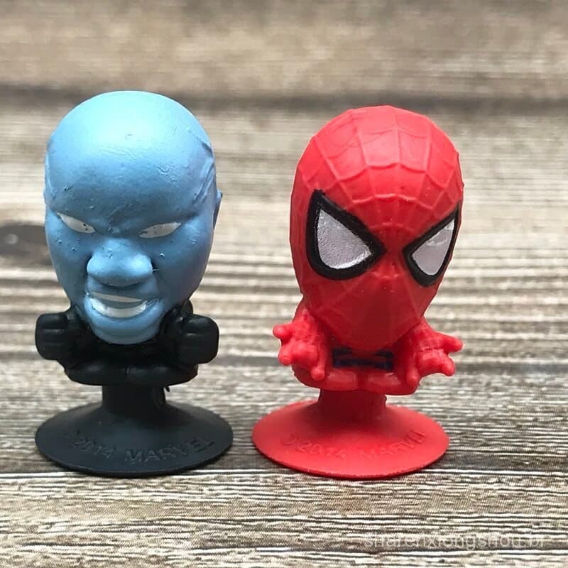 Nova figura original solta TAKARA TOMY Avengers Homem-Aranha, modelo de desenho animado com decoração de ventosa 0JUC