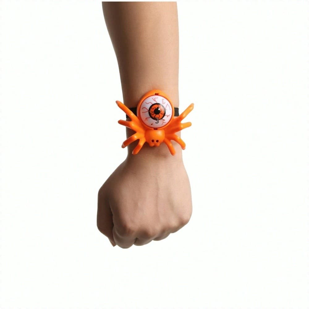 【Olhos LED】Relógio de Aranha Halloween com Luzes Pulseira de Aranha/Adereço de Festa/Bracelete LED