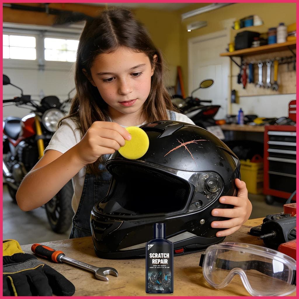 Removedor De Arranhões De Capacete 120g Creme De Restauração Profissional Com Esponja Óculos Lente Para Brilho xurit1br