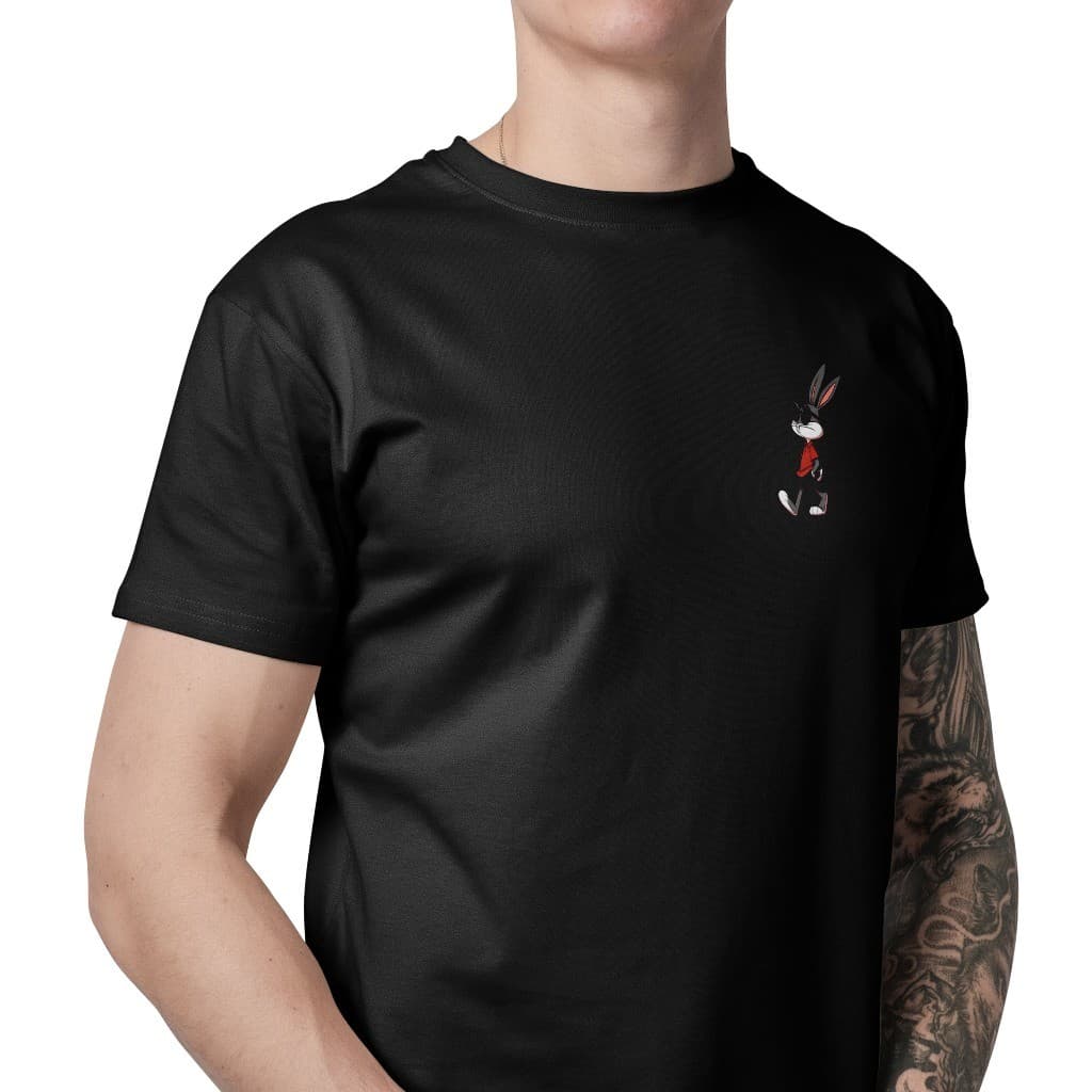 Camiseta Street Style Personalizada Pernalonga Estiloso Blusa 100%Algodão Unissex