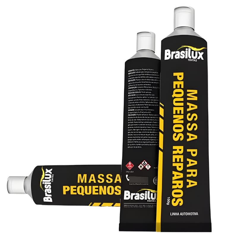 Kit 3 Massa Acrílica Pequenos Reparos Automotivas Correções 150g
