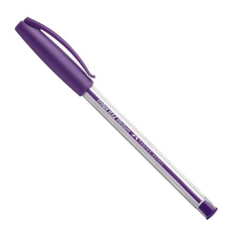 Caneta Esferográfica Trilux Roxo 1,00mm Faber-Castell
