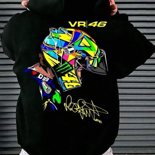 Casaco Moletom Motociclista Piloto Vr46 Rossi Moletom Canguru Masculino Racing Moto Gp