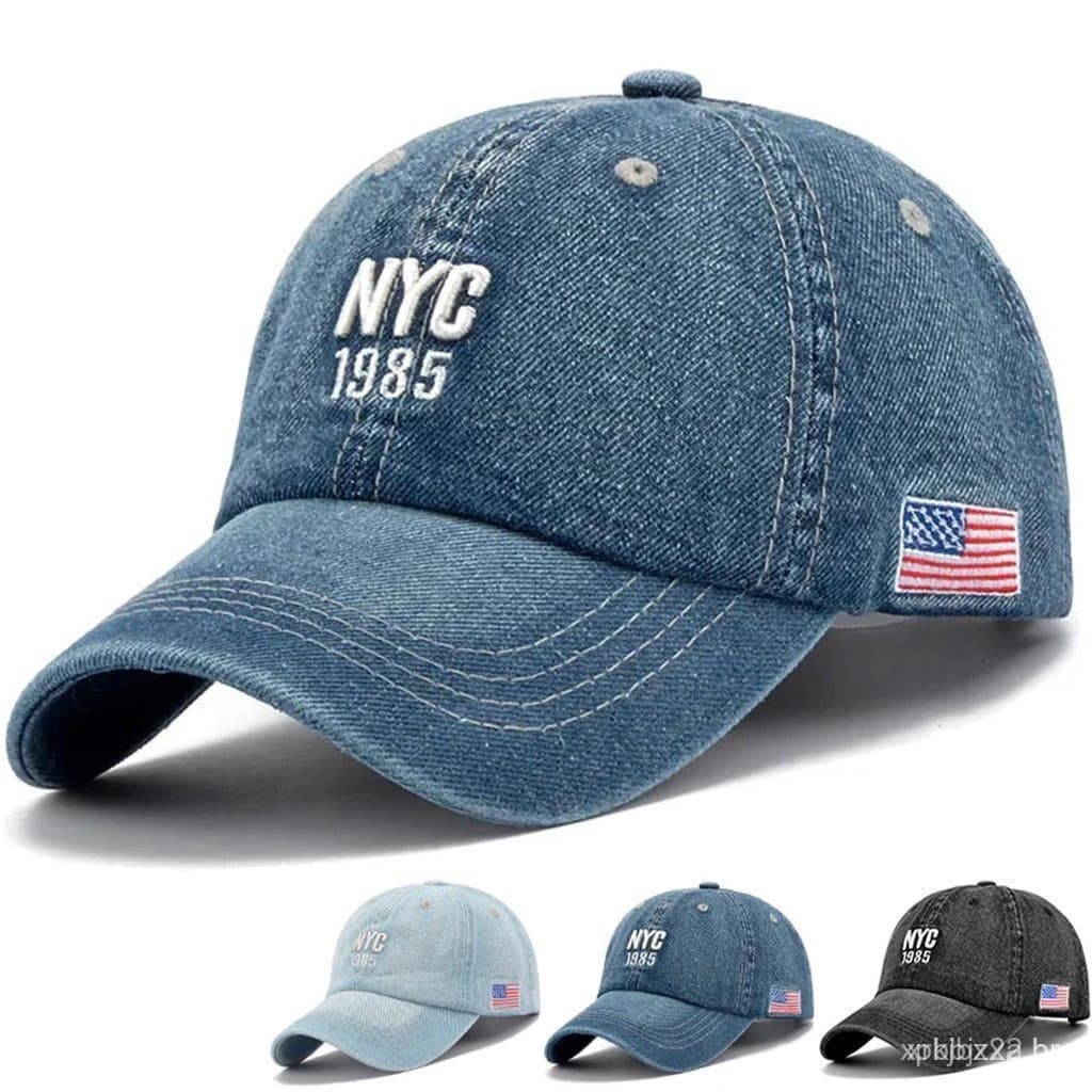 1985 Nova York Bandeira de Beisebol Americana Retro Bordada Adequada para Homens e Mulheres LLLP