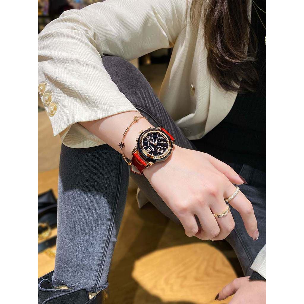 Feminino famosa marca relógio mecânico genuíno feminino nicho luz luxo relógio feminino topo dez marca relógio mecânico