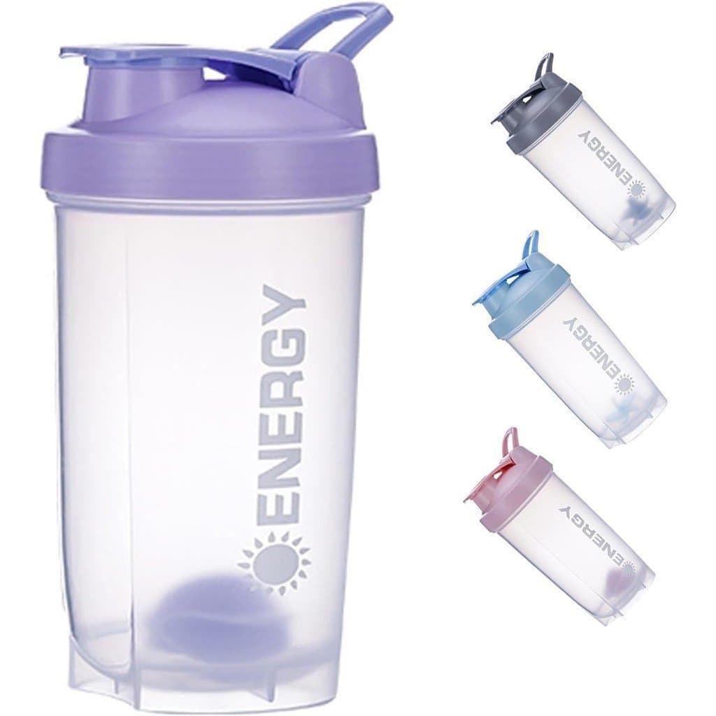 Copo Misturador de Proteína para Suplementos Esportivos com Bola de Agitação, Copo Portátil para Shake, Adequado para TT