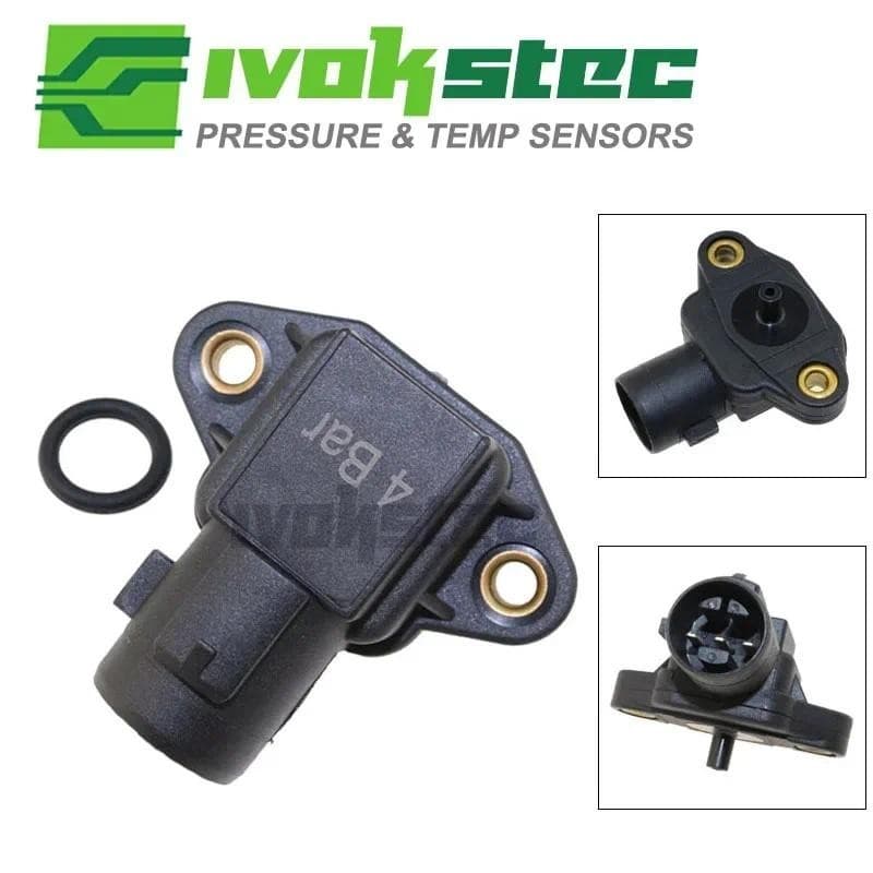 Sensor De Mapa De Pressão De Ar 4 Barras 4BAR Para Honda Civic Modificado Del Sol Accord CR-V HR Logotipo Prelude Shuttl