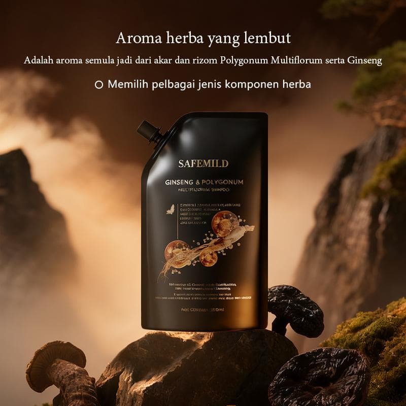 [SAFEMILD] Shampoo Antiqueda com Raiz de Ginseng e Extrato de Flor